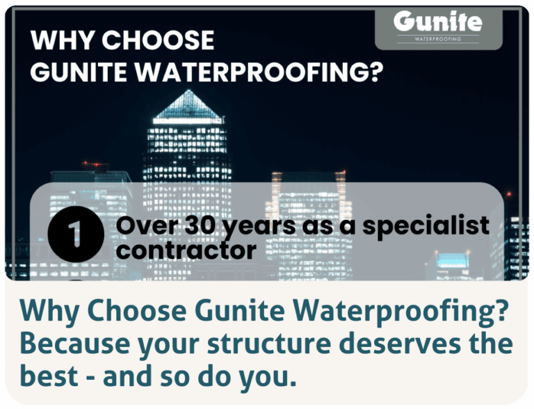 Why Choose Gunite Waterproofing? Because your structure deserves the best – and so do you.  14.08.25