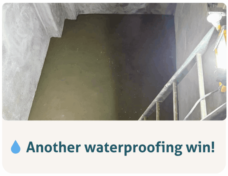 Another waterproofing win!  19.08.25