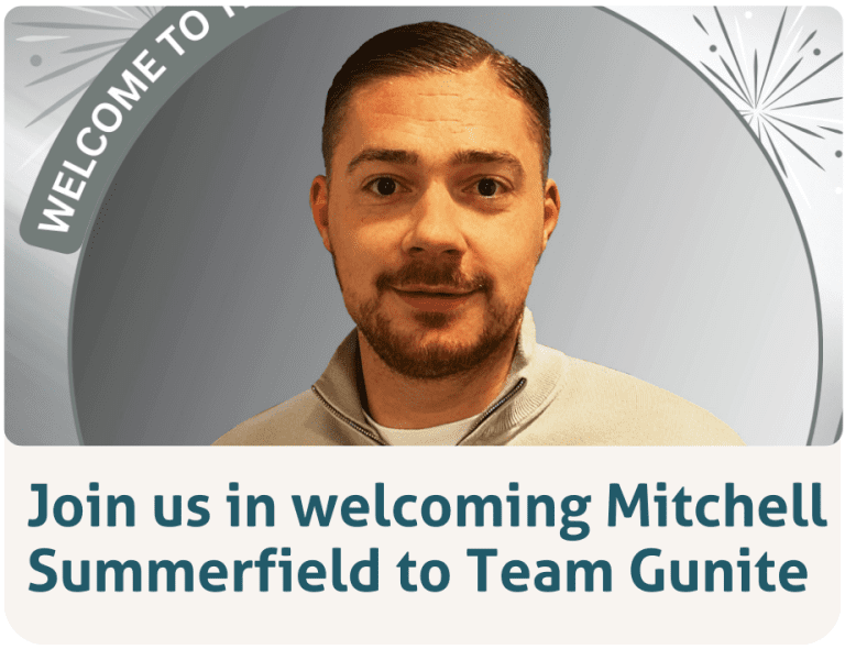 🎉 Join us in welcoming Mitchell Summerfield to Team Gunite! 🛠️  22.01.26